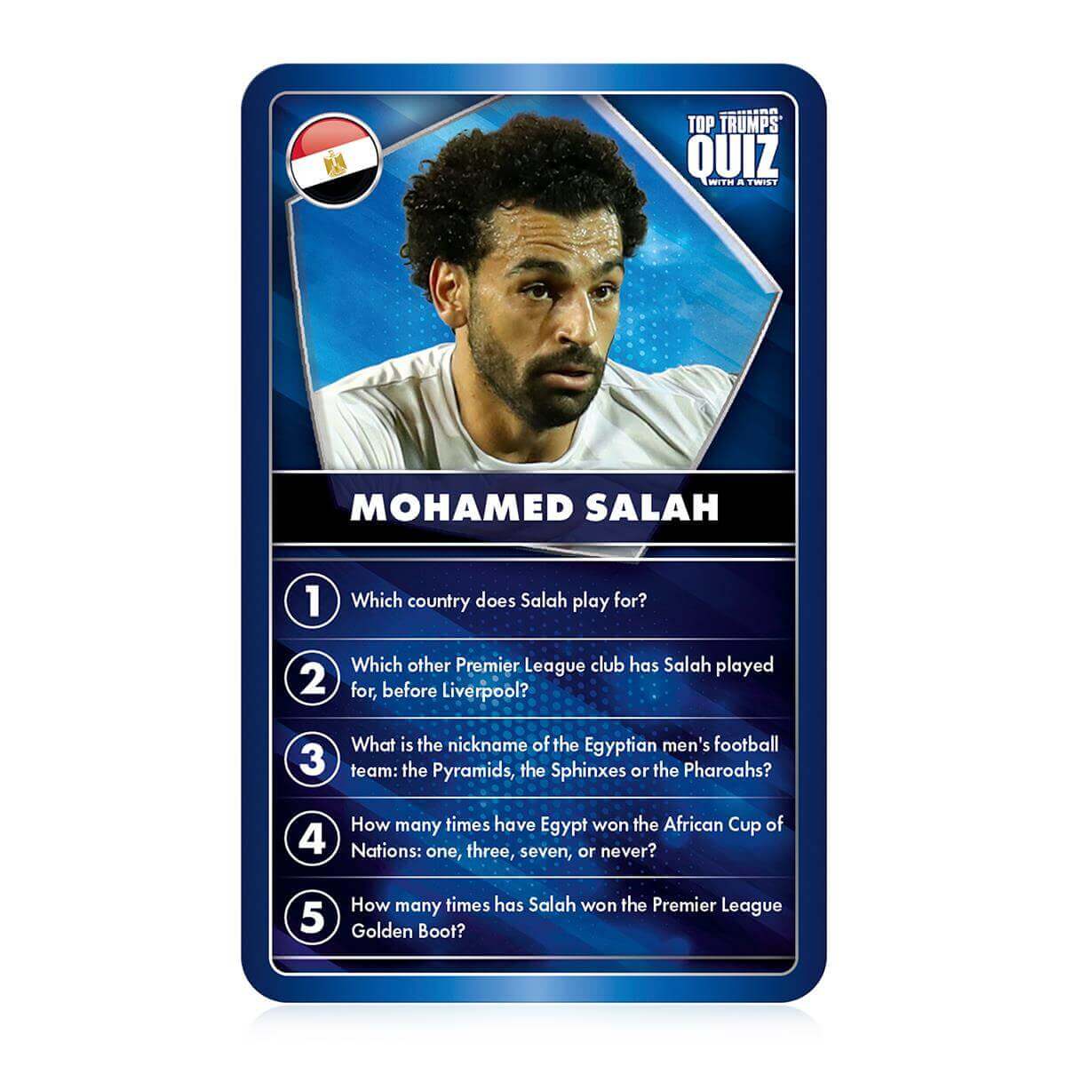 Top Trumps World Football Stars Blue Top Quiz Game