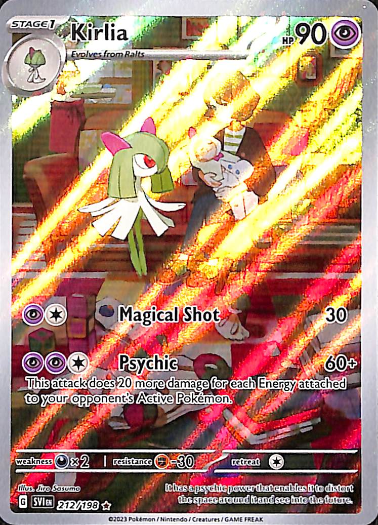 Pokemon TCG: Scarlet Violet Base Illustration Rare Kirlia - 212/198
