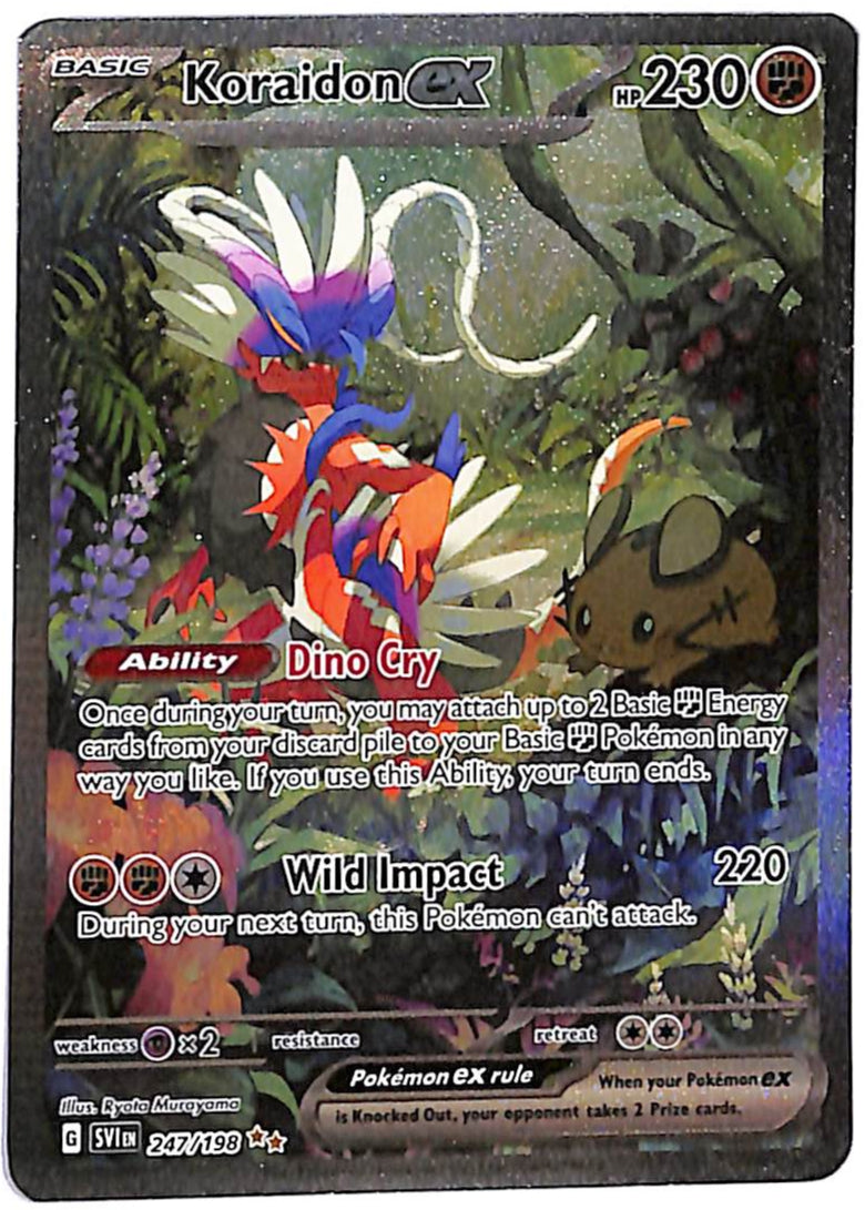 Pokemon TCG: Koraidon ex 247/198: Scarlet & Violet Base Special Illistration Rare 247/198