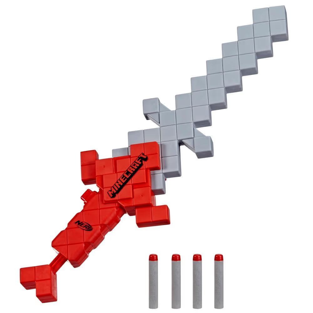 Hasbro NERF Minecraft Dart Blasting Sword With Foam Blade