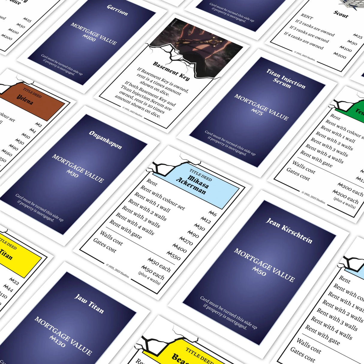 Monopoly Attack on Titan Board Game