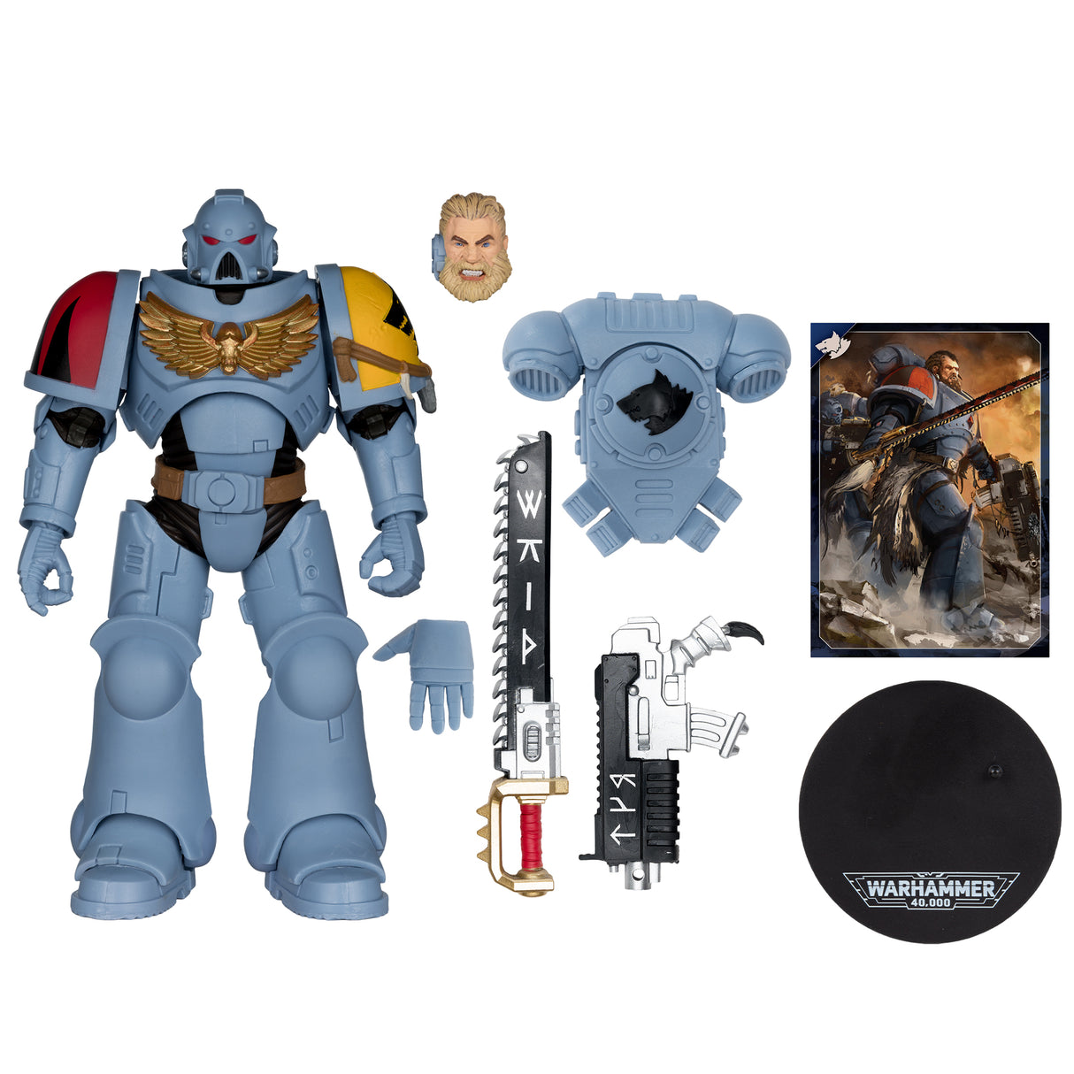 Warhammer 40000 7IN Figures WV12 - Space Wolves Grey Hunter