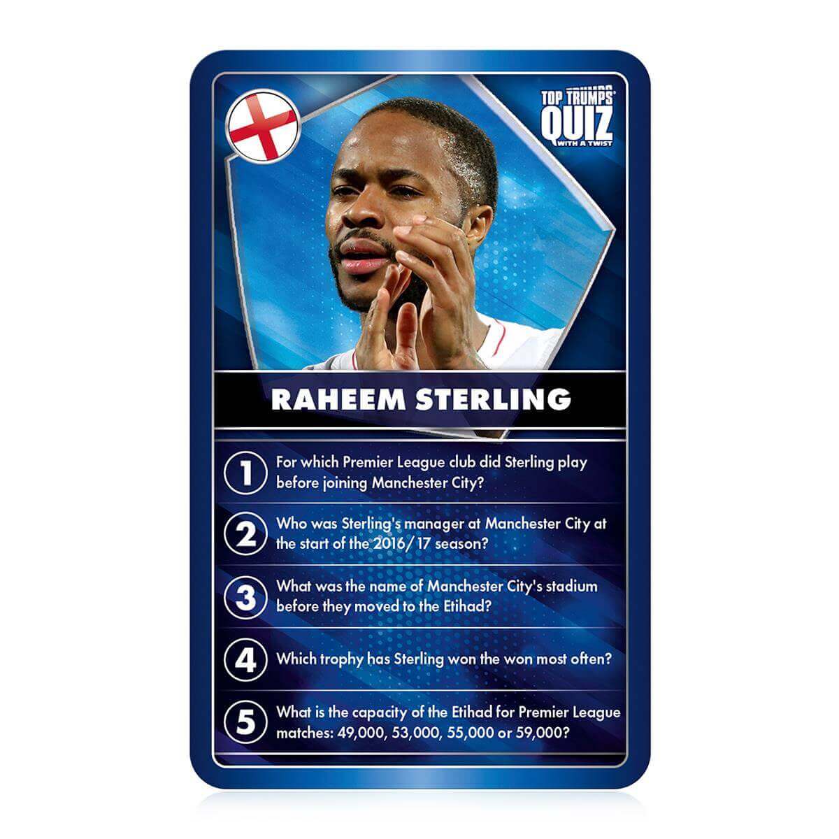 Top Trumps World Football Stars Blue Top Quiz Game