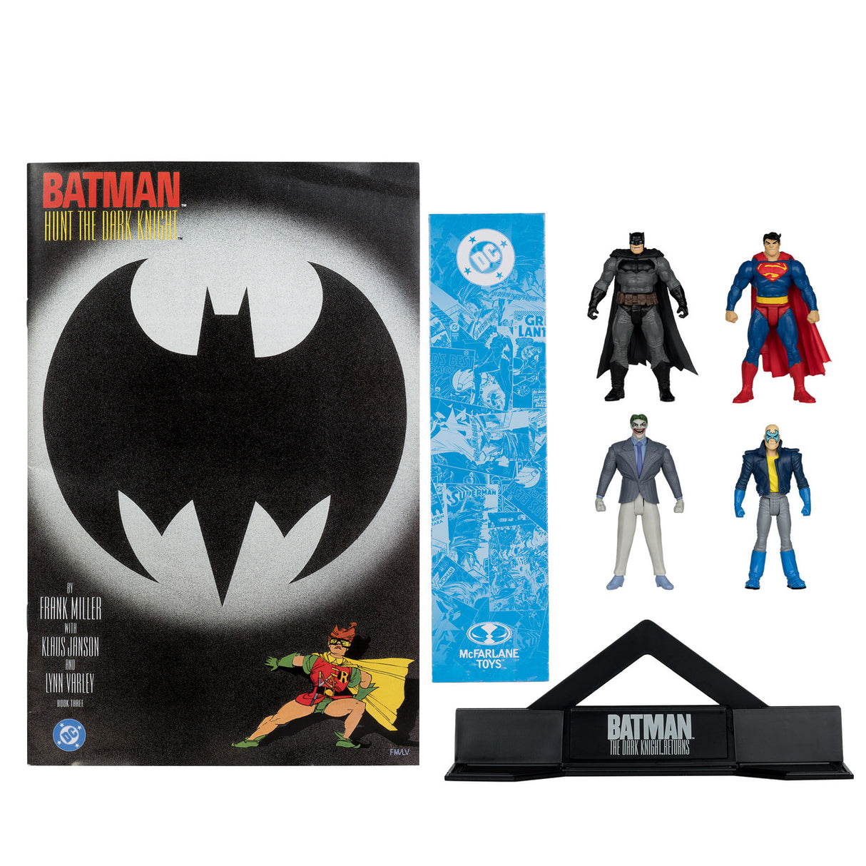 DC Direct Page Punchers Action Figure 4-Pack Batman & Son of Batman & Superman & Joker 7cm McFarlane