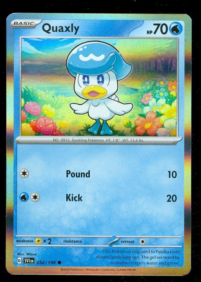 Pokemon TCG: Scarlet & Violet (Base Set) 052/198 Quaxly (Holo)