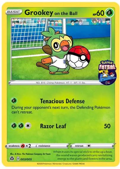 Pokemon TCG: Single - Grookey on the Ball - 003/005 (Pokemon Futsal) SEALED