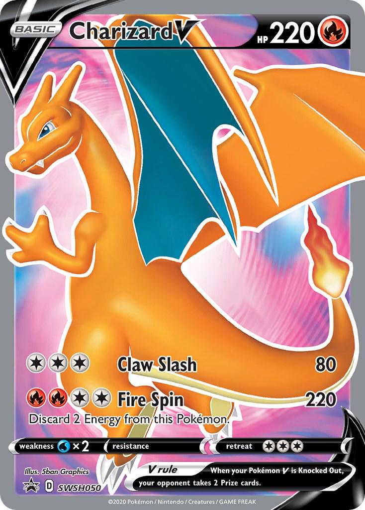 Pokemon TCG: Sword & Shield Promo SWSH050 Charizard V (Full Art)