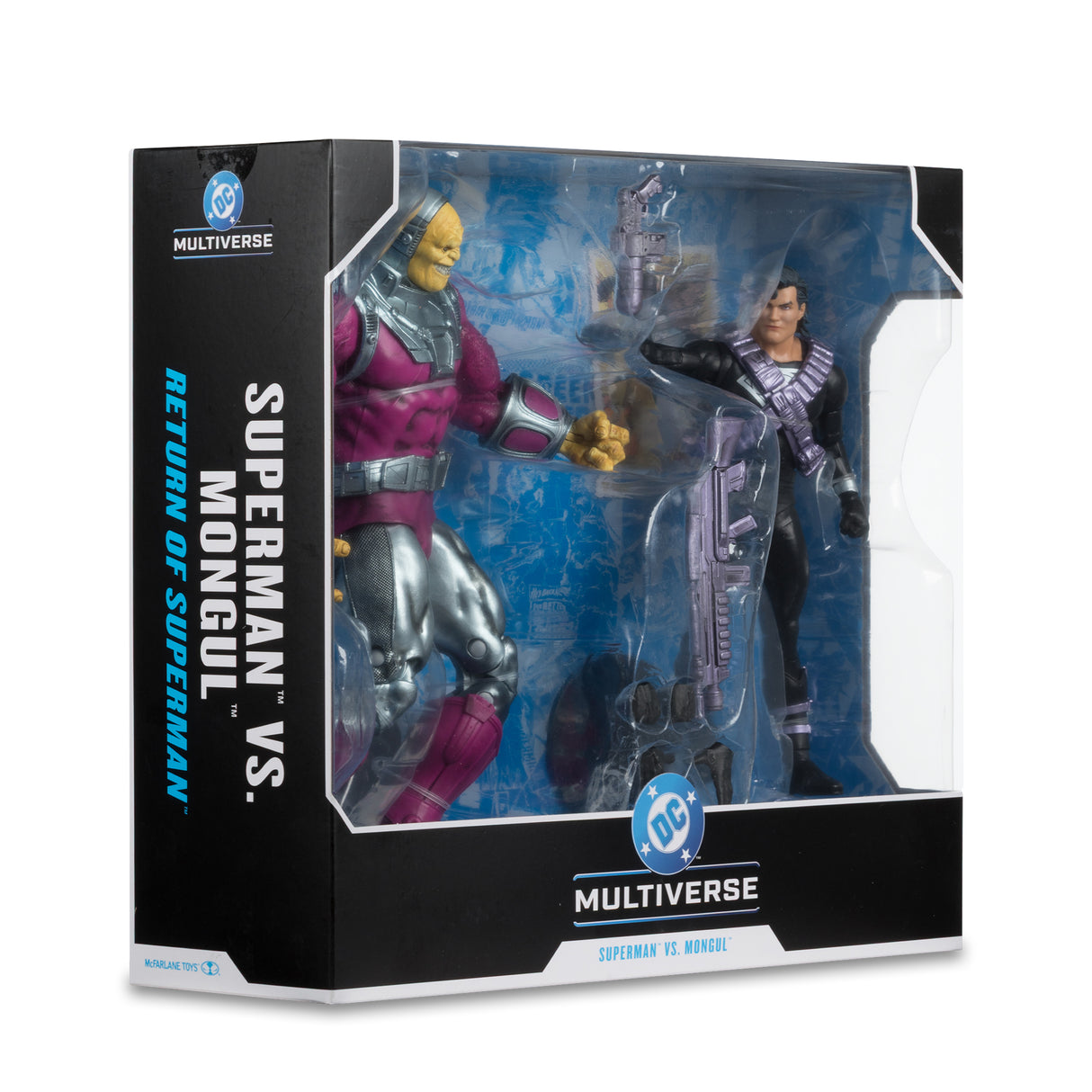 McFarlane DC Multiverse 7IN With Megafig 2PK : Mongul VS Kryptonian Suit Superman