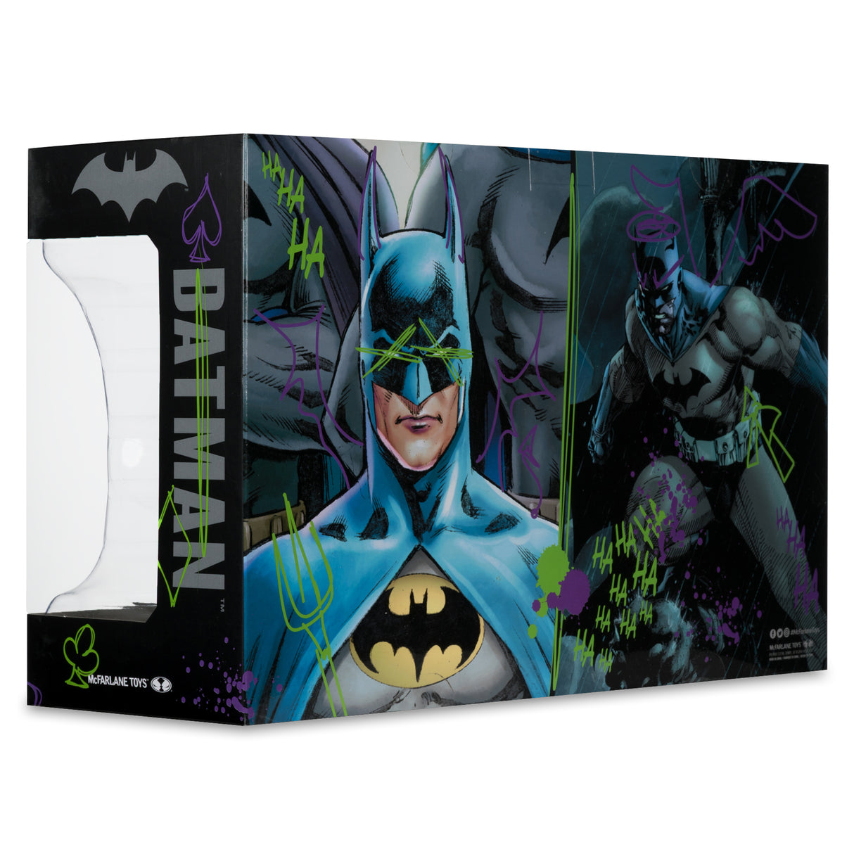 DC Direct Prop Replica 1:3 Scale - Batman Hush Cowl & Batman Knightfall Cowl (Jokerized/Gold Label)