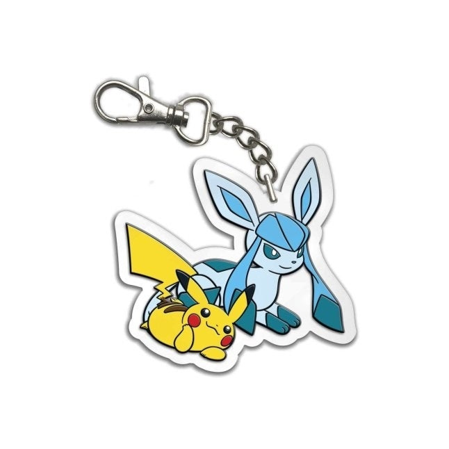 Pokemon TCG: Pokemon Holiday 2023 Keychain Glaceon & Pikachu