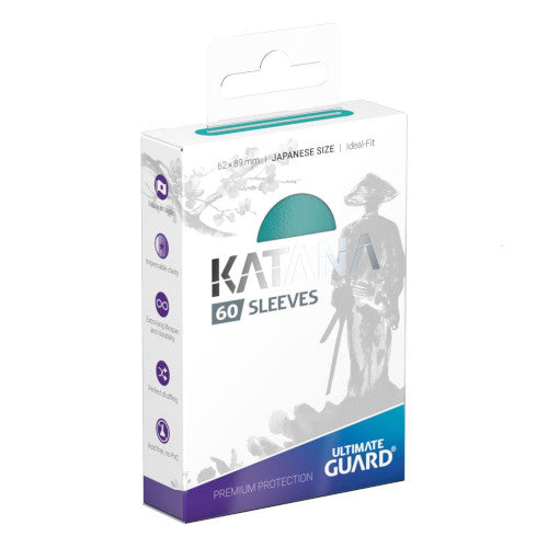 Ultimate Guard - Katana Sleeves - Japanese Size - Turquoise 60 pack