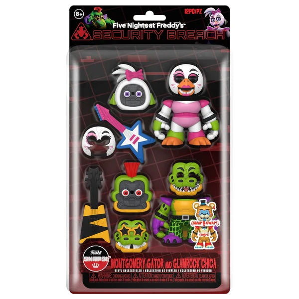 Funko SNAPS!: Five Nights At Freddy's Security Breach - Montgomery Gator And Glamrock Chica 2 Pack