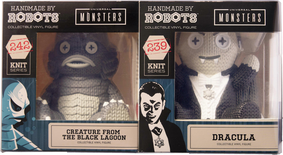 Universal Monsters Creature & Dracula 2 Pack Vinyl Figure from Handmade By Robots