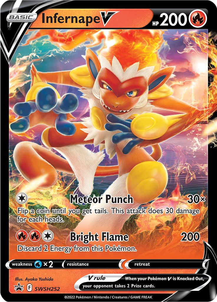Pokemon TCG: Infernape V SWSH252 - Single Card