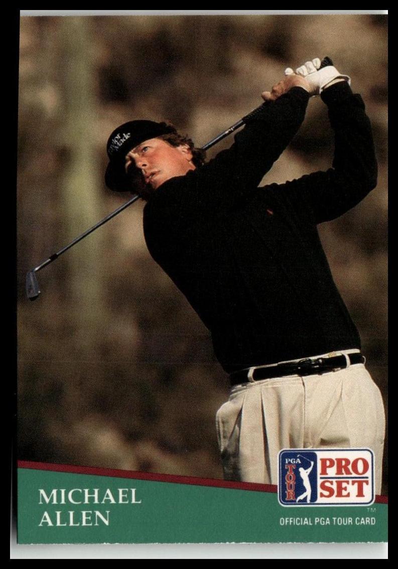Golf Singles 1991 Pro Set PGA Tour [114 Michael Allen