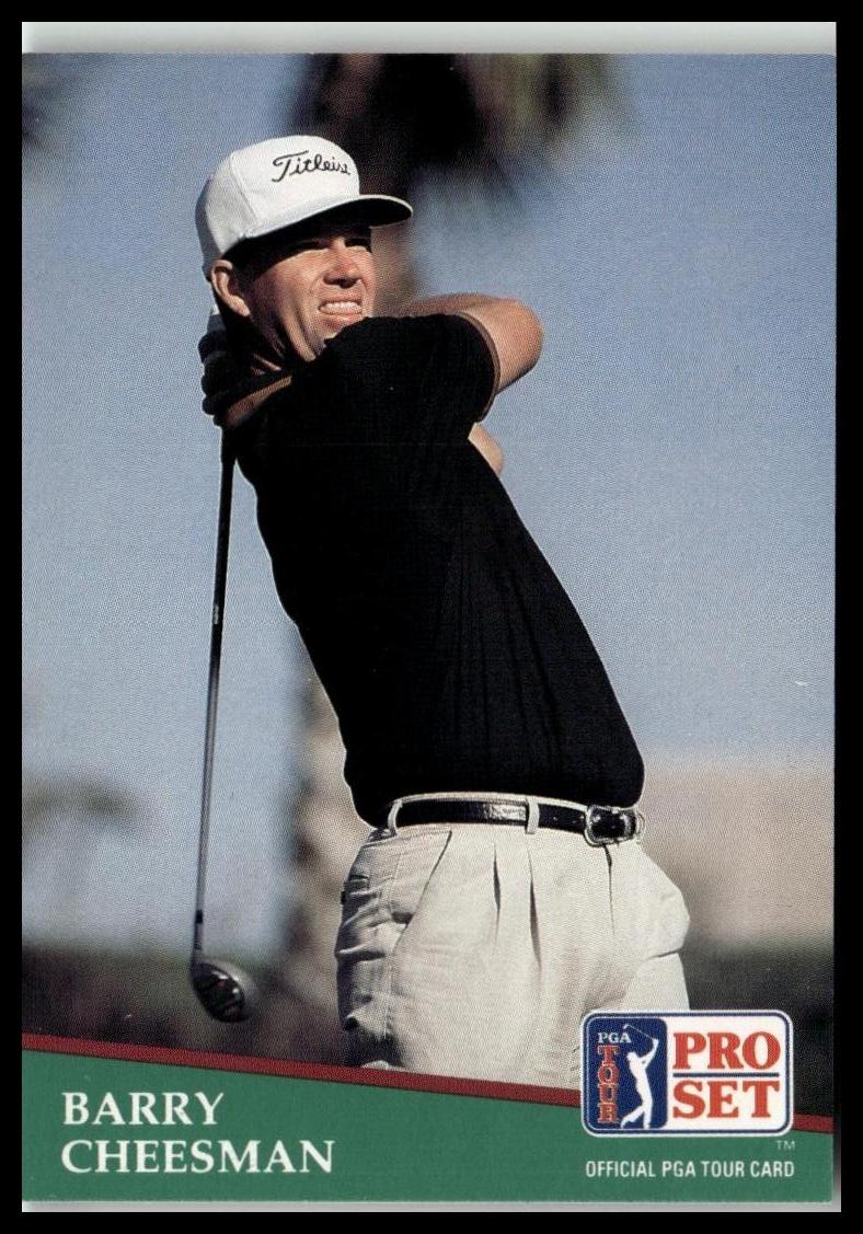Golf Singles 1991 Pro Set PGA Tour [166 Barry Cheesman