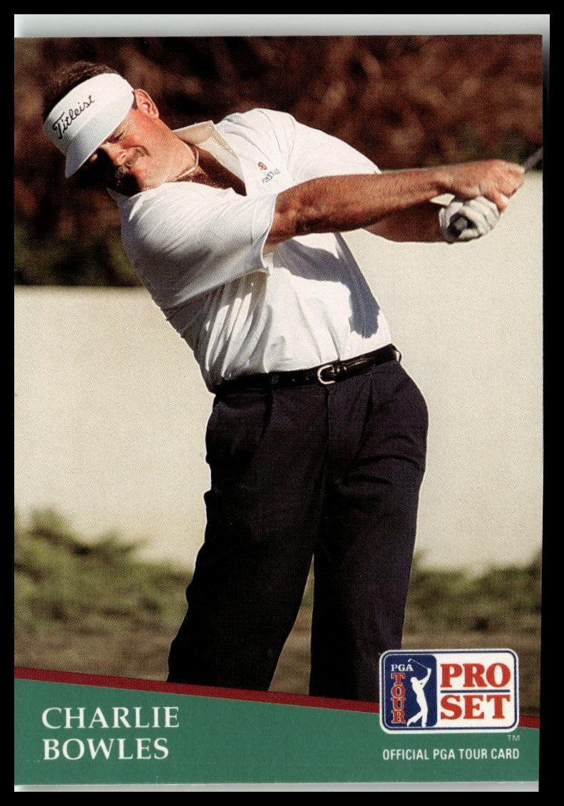 Golf Singles 1991 Pro Set PGA Tour [177 Charlie Bowles