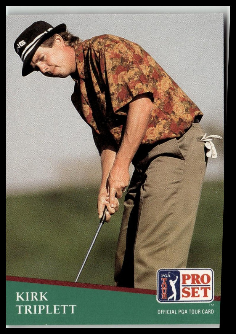 Golf Singles 1991 Pro Set PGA Tour [150 Kirk Triplett