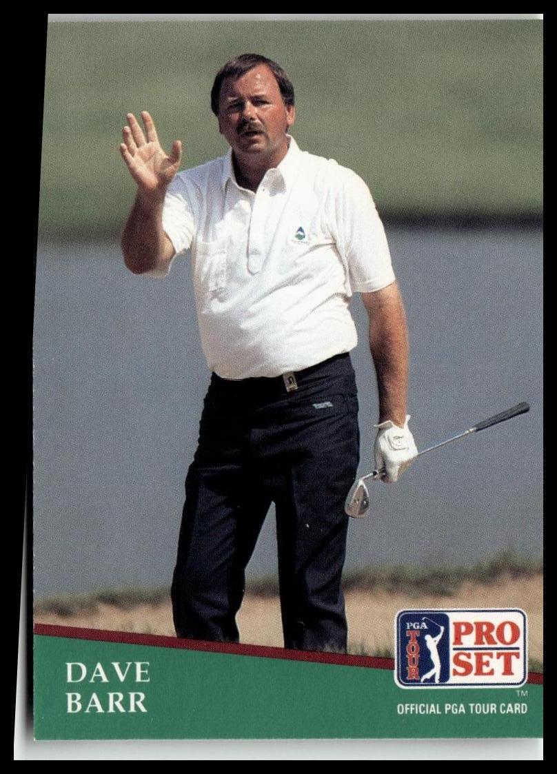 Golf Singles 1991 Pro Set PGA Tour [154 Dave Barr