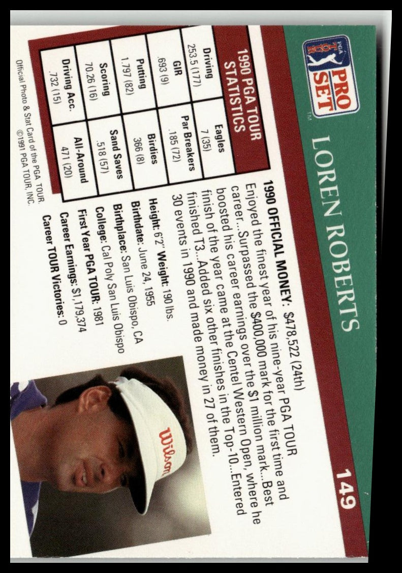 Golf Singles 1991 Pro Set PGA Tour [149 Loren Roberts