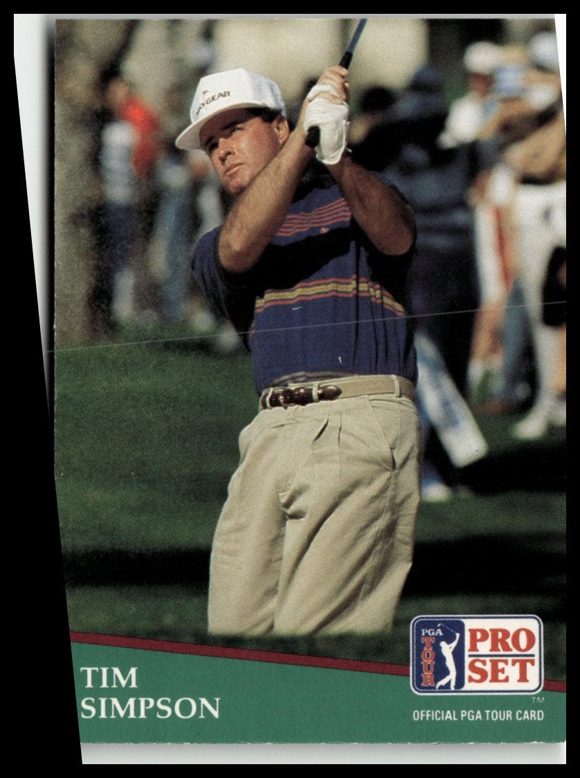 Golf Singles 1991 Pro Set PGA Tour [128 Tim Simpson