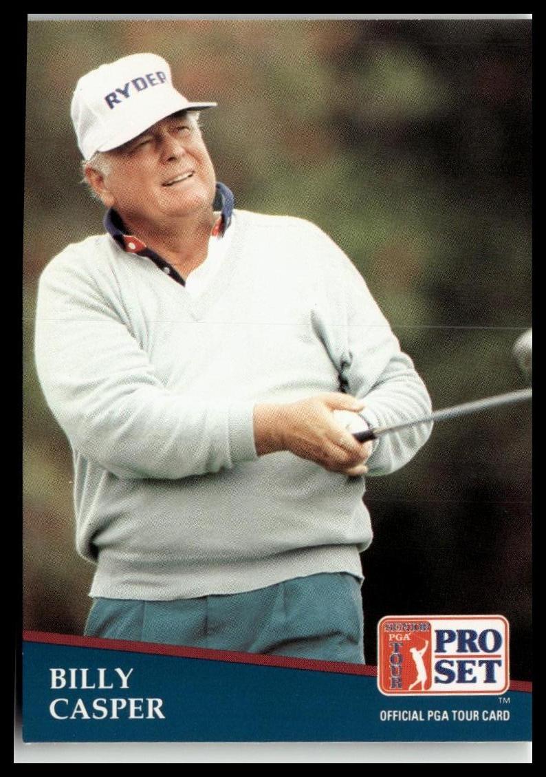 Golf Singles 1991 Pro Set PGA Tour [252 Billy Casper