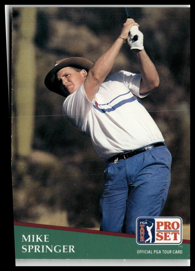 Golf Singles 1991 Pro Set PGA Tour [176 Mike Springer