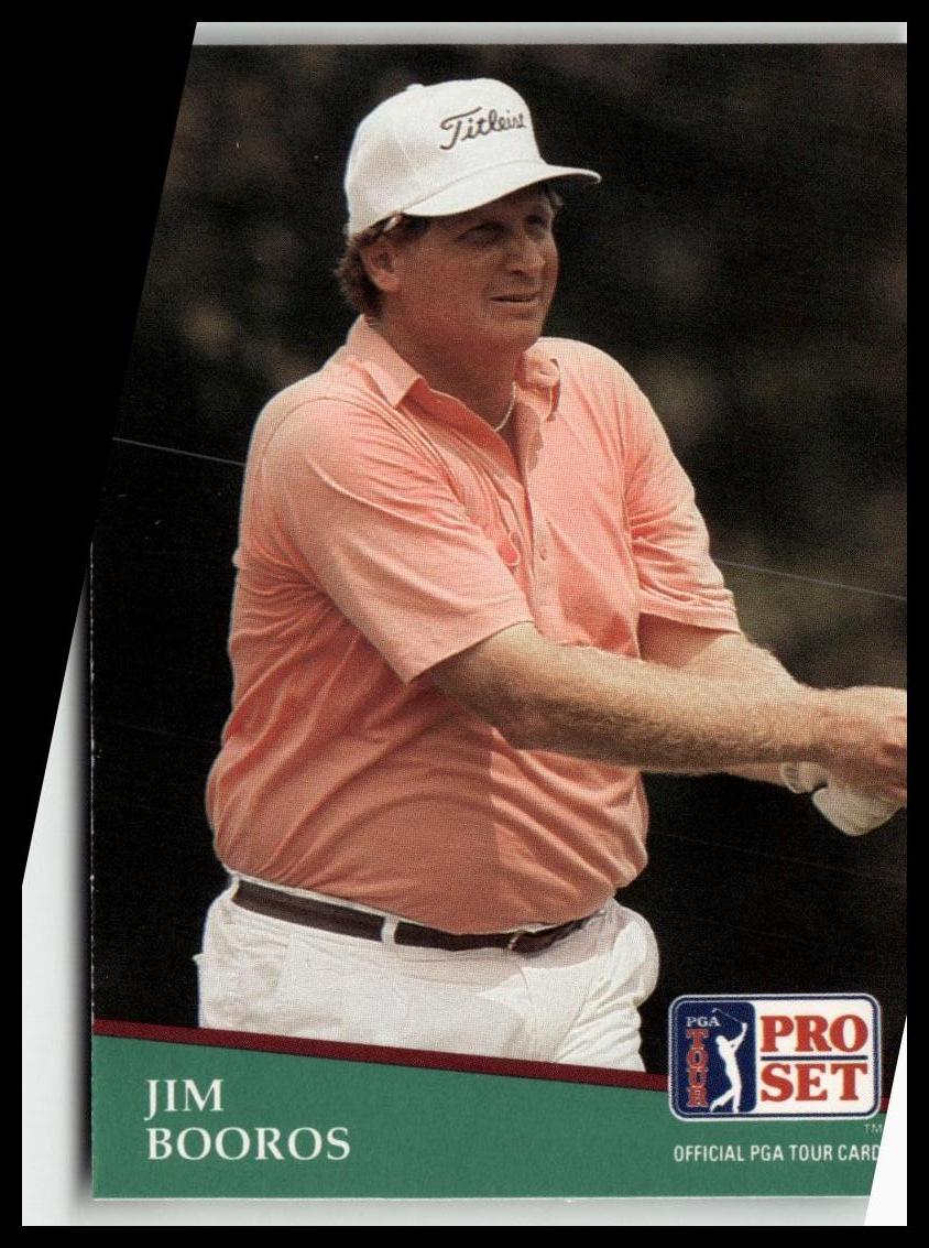 Golf Singles 1991 Pro Set PGA Tour [185 Jim Booros