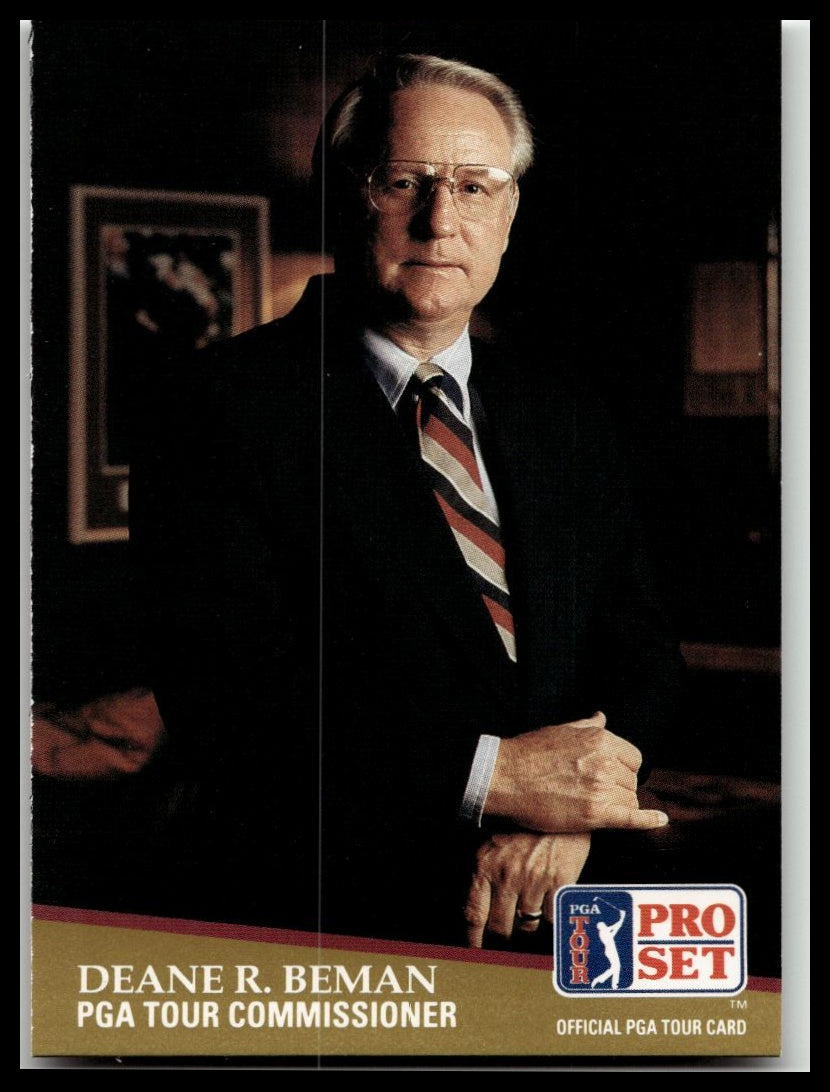 Golf Singles 1991 Pro Set PGA Tour [CC1 Deane R. Beman