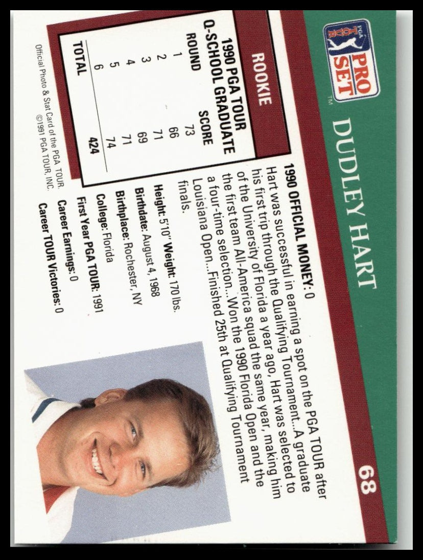 Golf Singles 1991 Pro Set PGA Tour [68 Dudley Hart