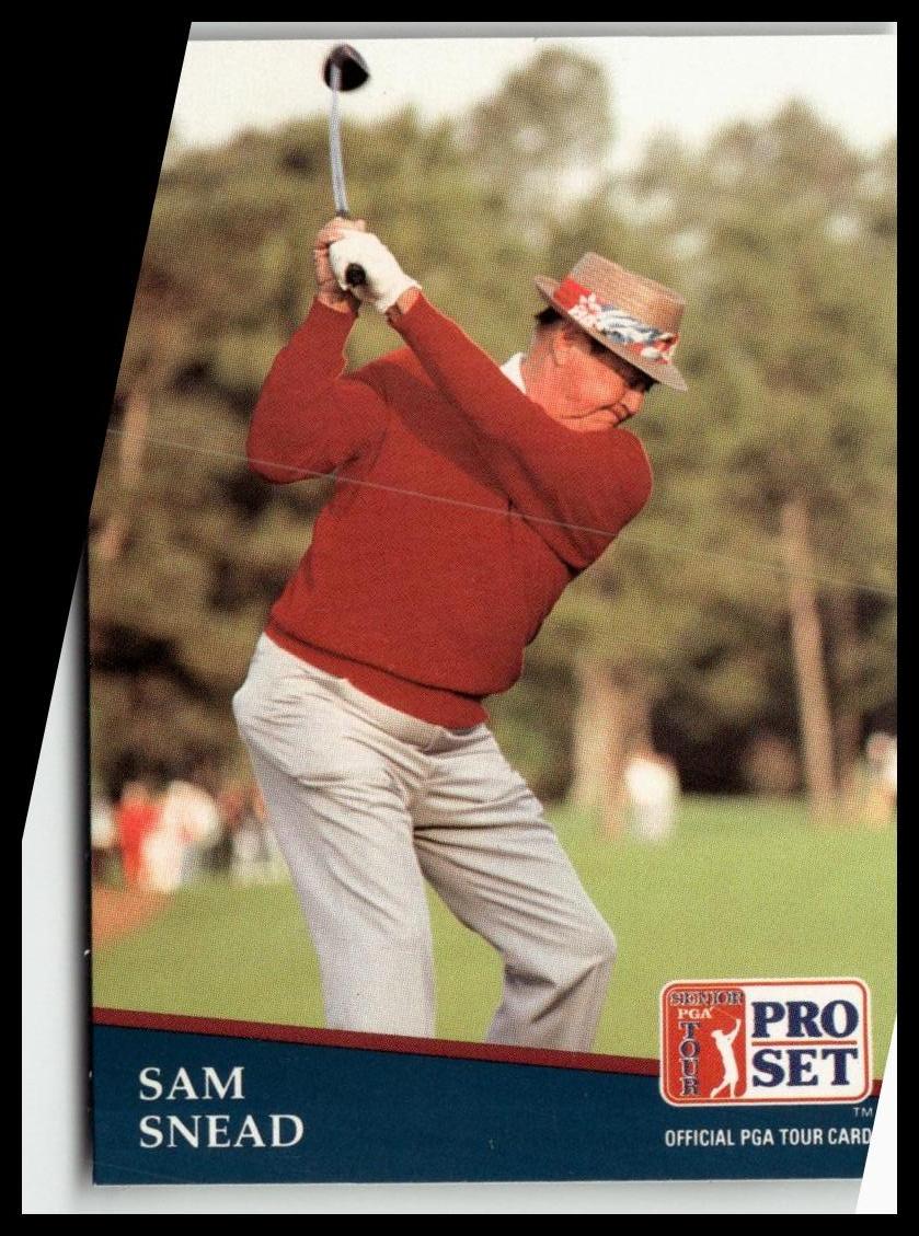 Golf Singles 1991 Pro Set PGA Tour [235 Sam Snead