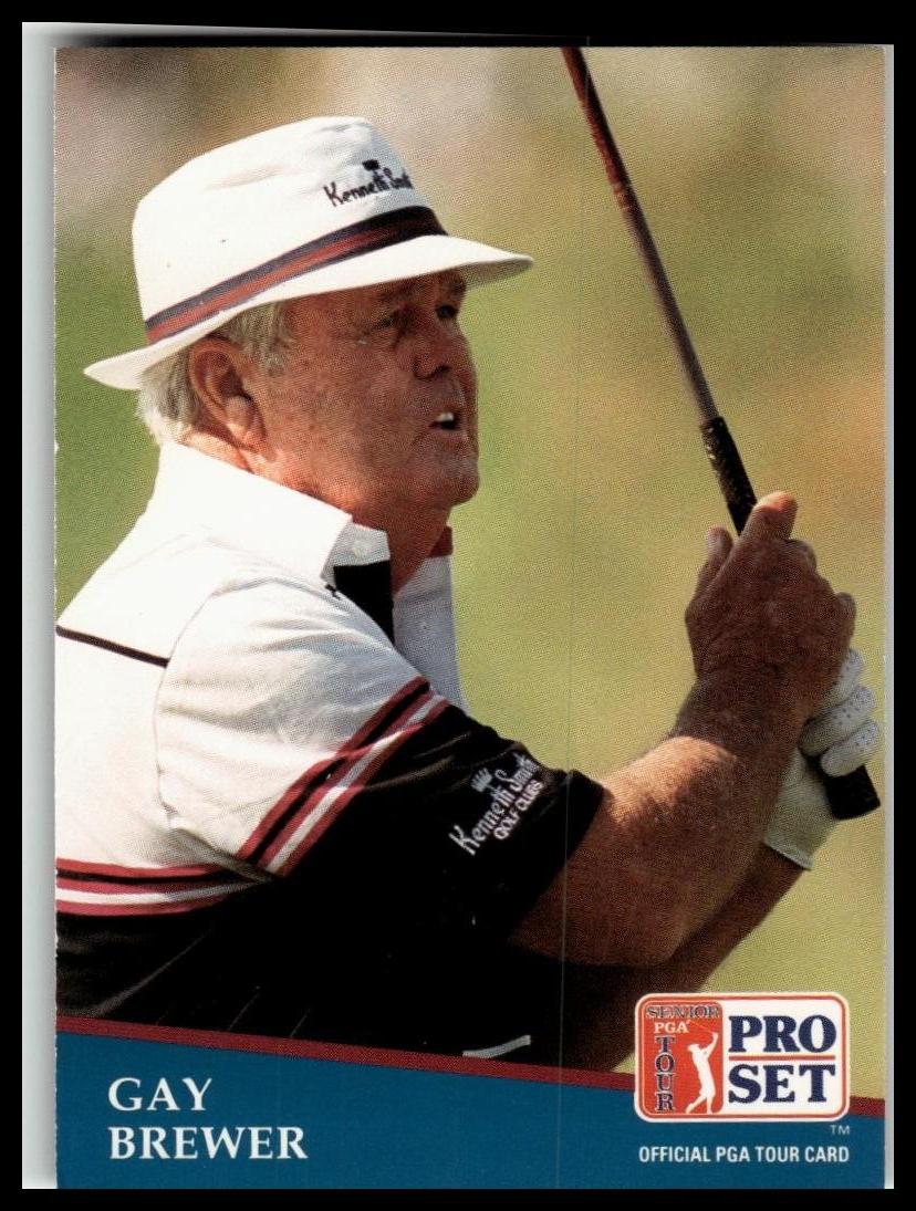 Golf Singles 1991 Pro Set PGA Tour [230 Gay Brewer