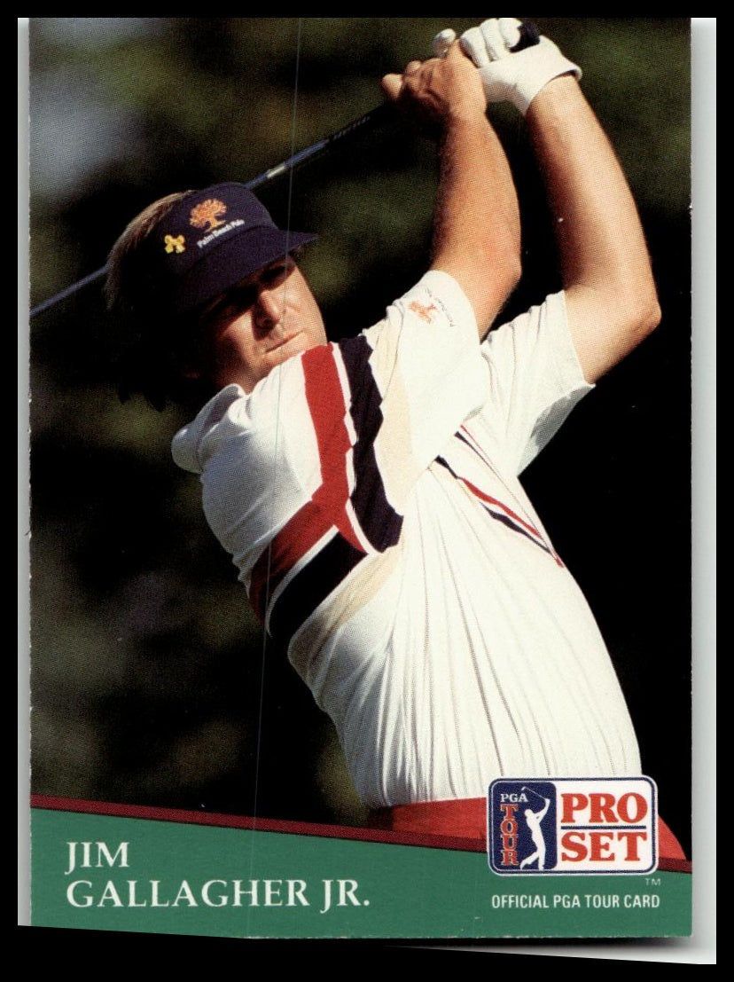 Golf Singles 1991 Pro Set PGA Tour [115 Jim Gallagher Jr.