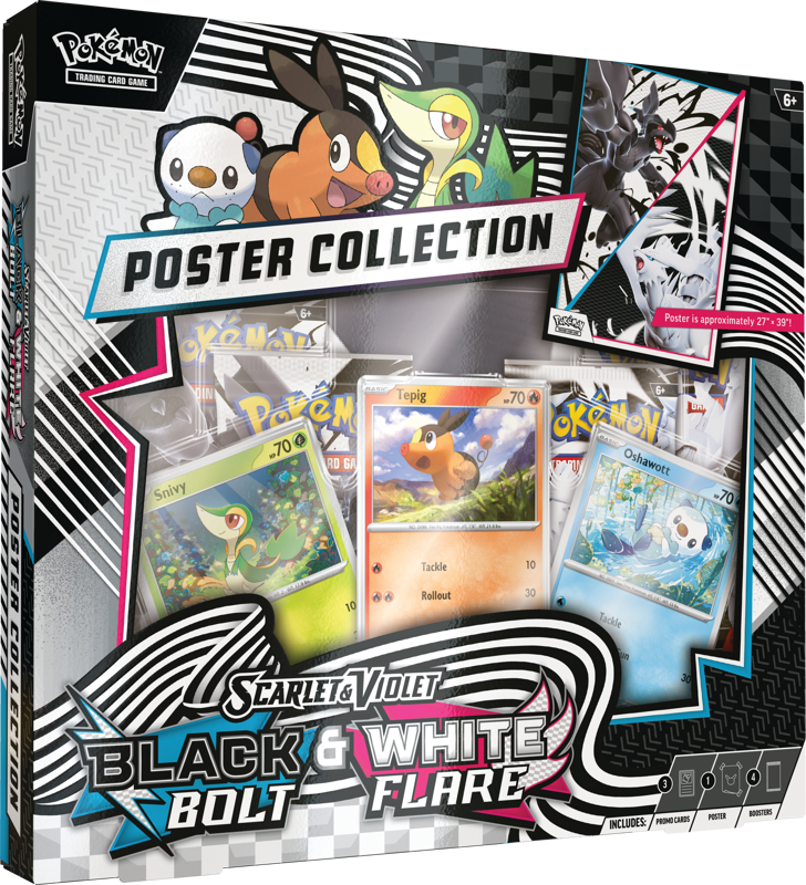 Pokemon TCG: Black Bolt & White Flare Unova Poster Collection