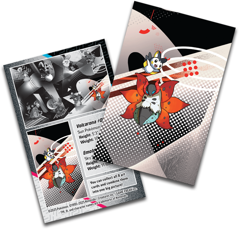 Pokemon TCG: Scarlet & Violet 10.5 - Black Bolt & White Flare - Unova Mini Tin Volcarona & Emolga