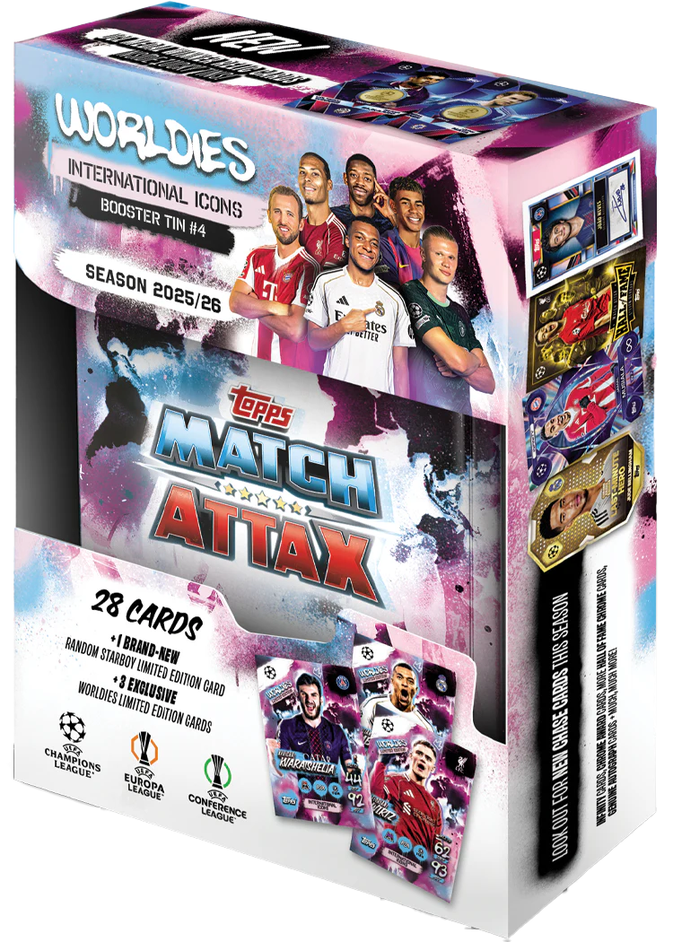 Match Attax - Worldies 25/26 Booster Tin 4: International Icons
