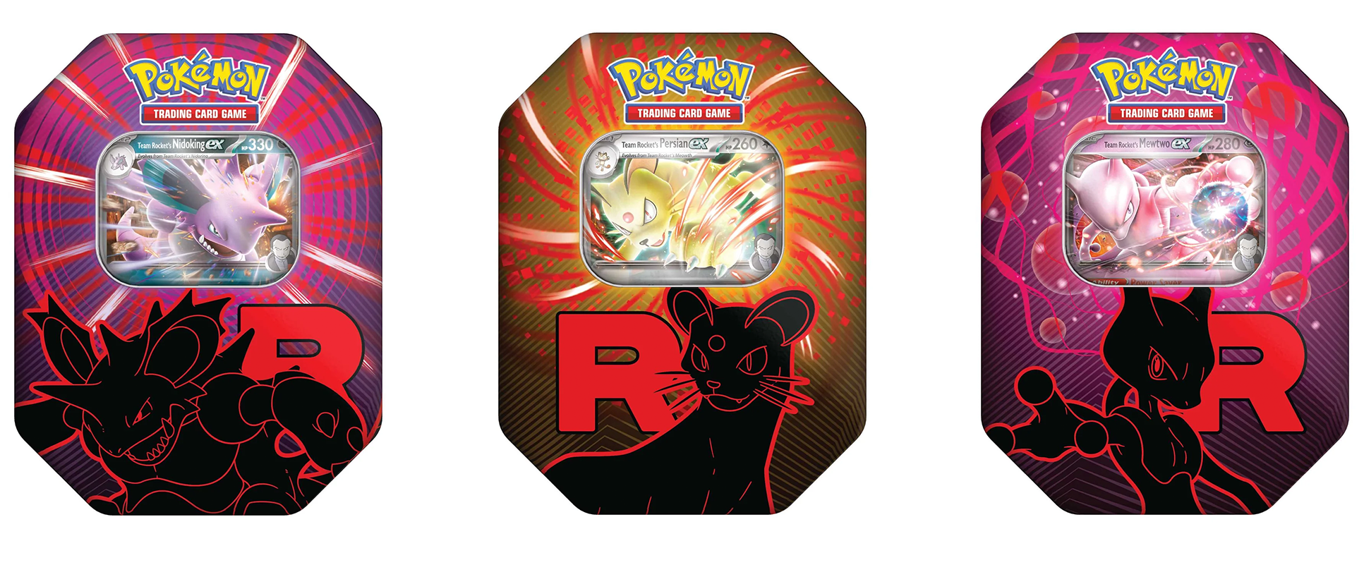 Pokemon TCG: Team Rocket Tin - Case of (6 Tins)