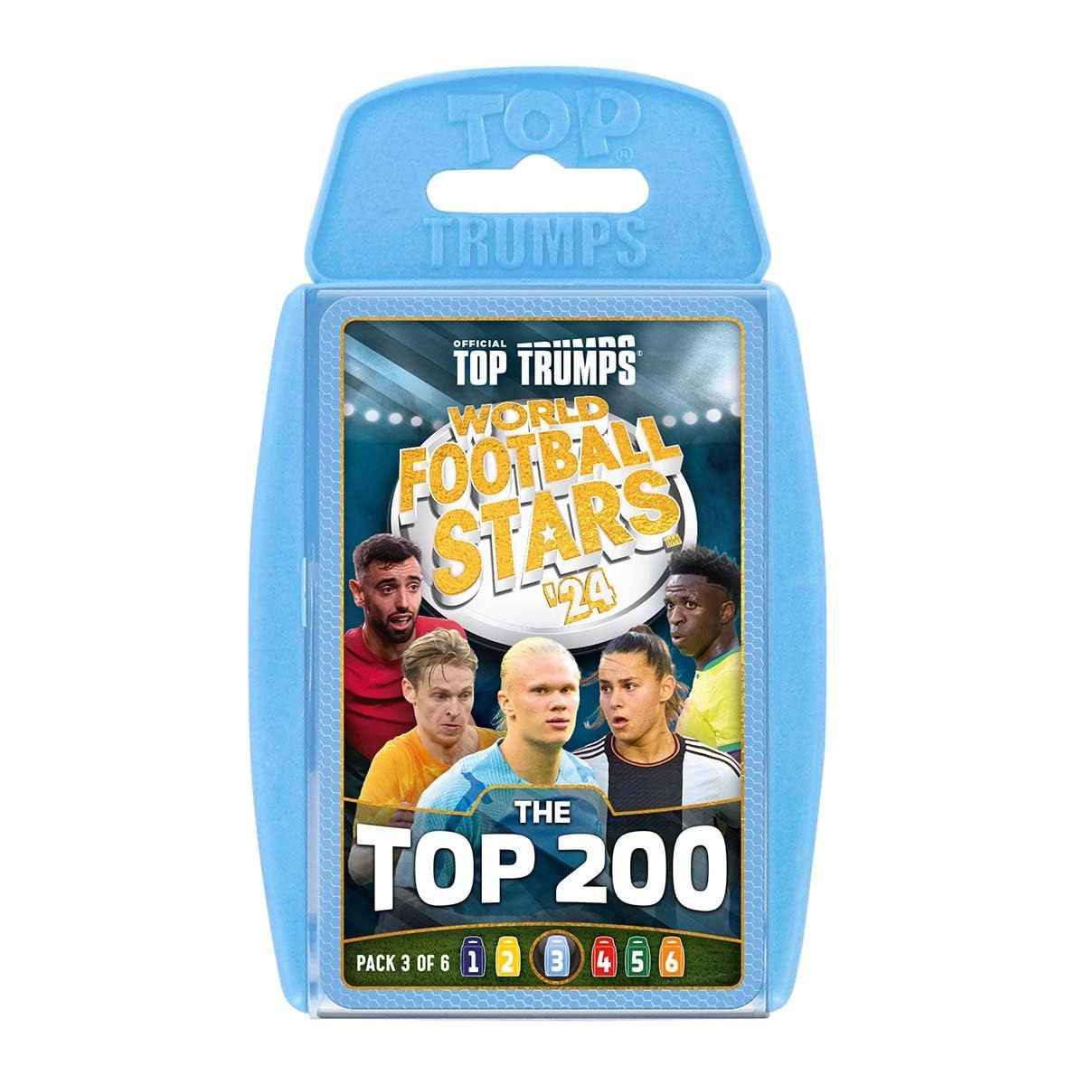 Top Trumps World Football Stars Top 200 - Pack 3 Card Game