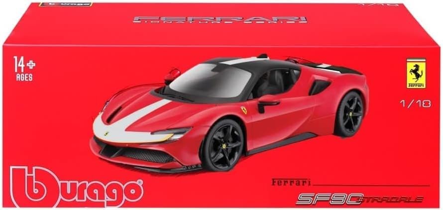 Bburago Ferrari Signature SF90 STRADALE Super Car - 1:18 Scale
