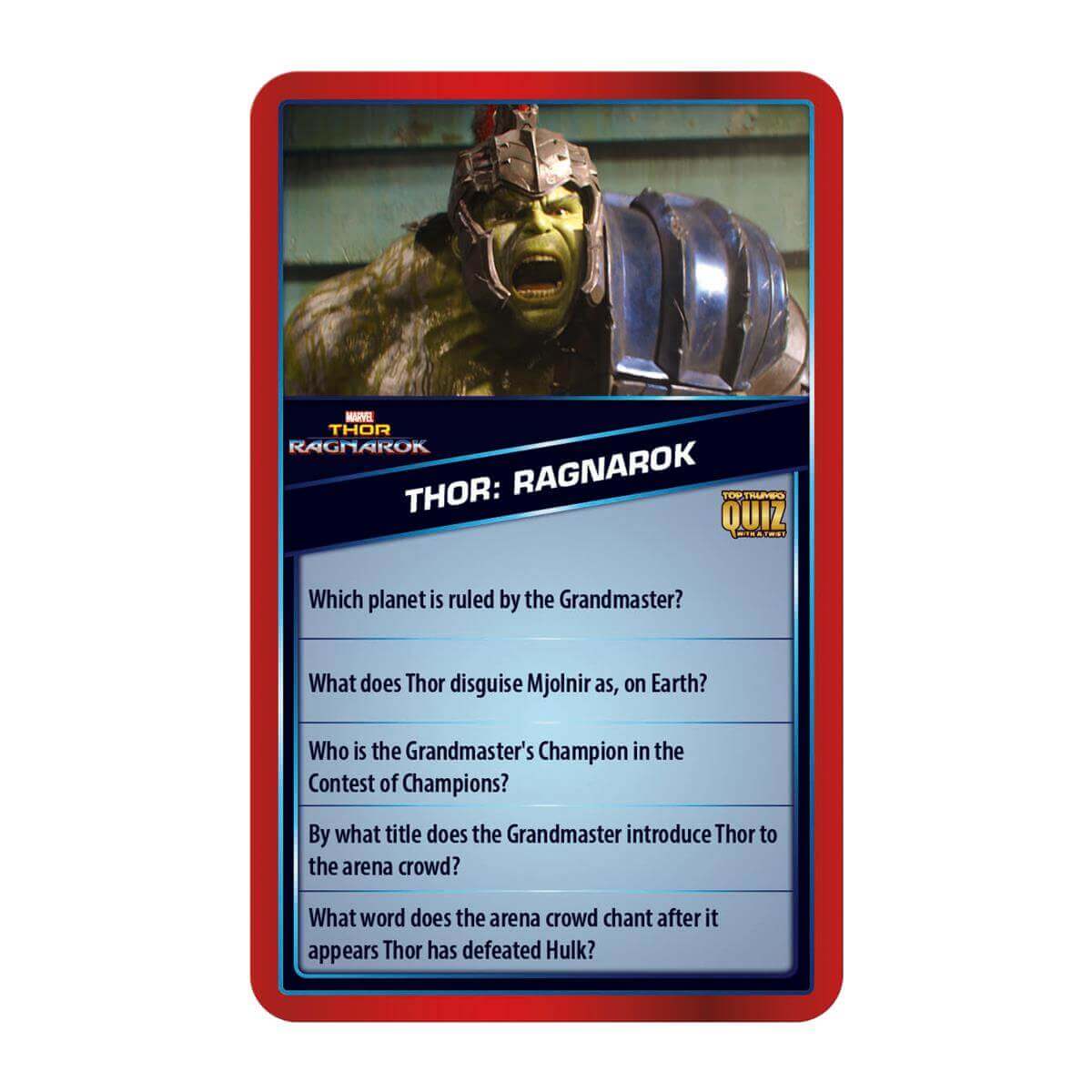 Top Trumps Marvel Cinematic Universe Quiz Game
