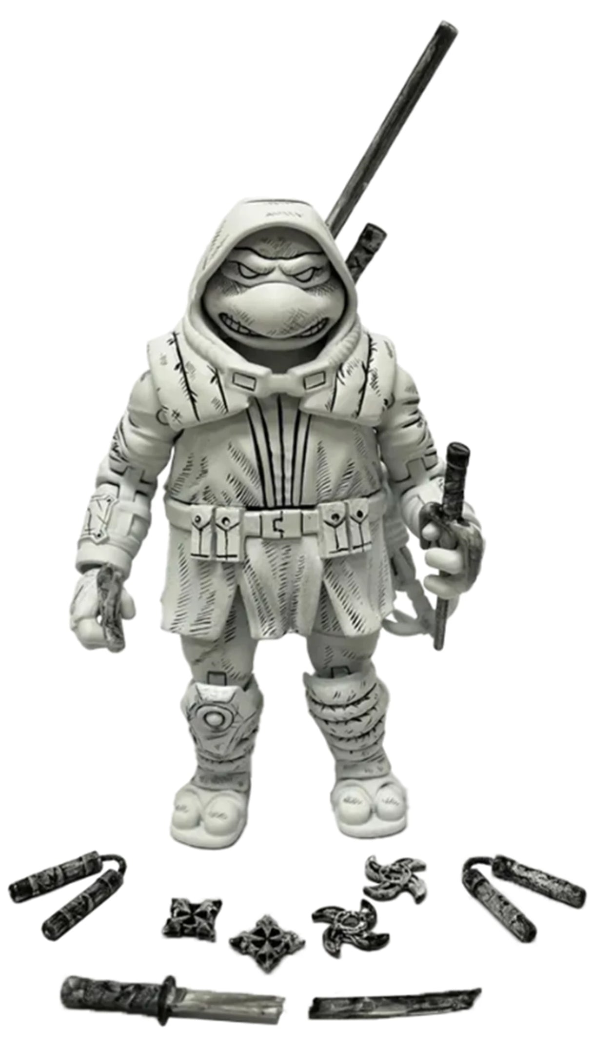 TMNT The Last Ronin Michelangelo Black and White Figurine