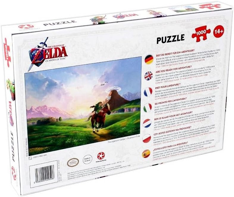 Winning Moves Legend of Zelda Ocarina of Time 1000 Piece Jigsaw Puzzle Game