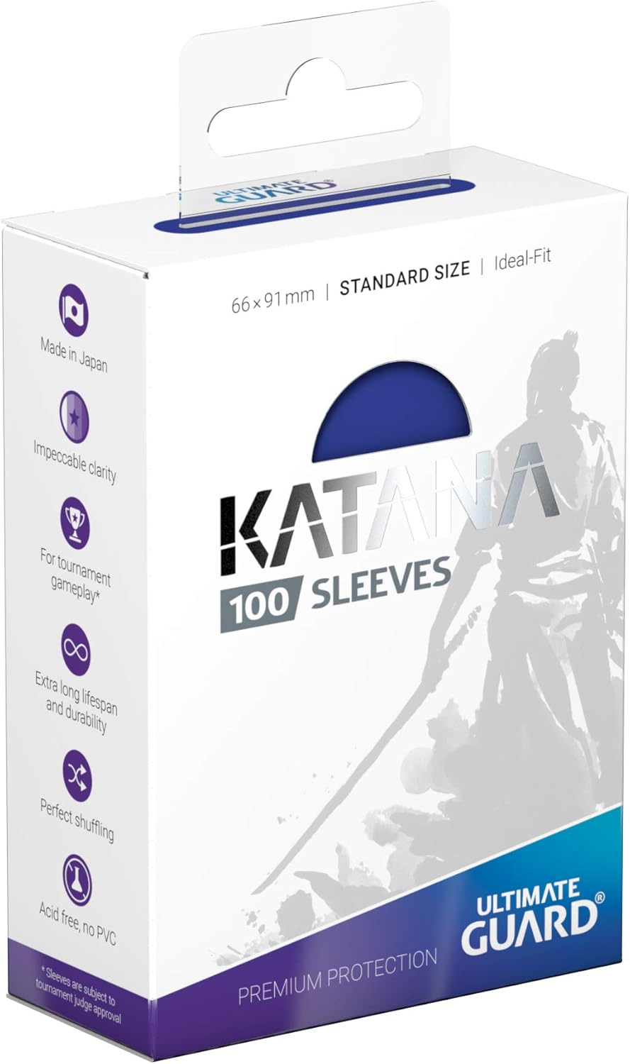 Ultimate Guard - Katana Sleeves - Standard Size - Blue 100 Pack