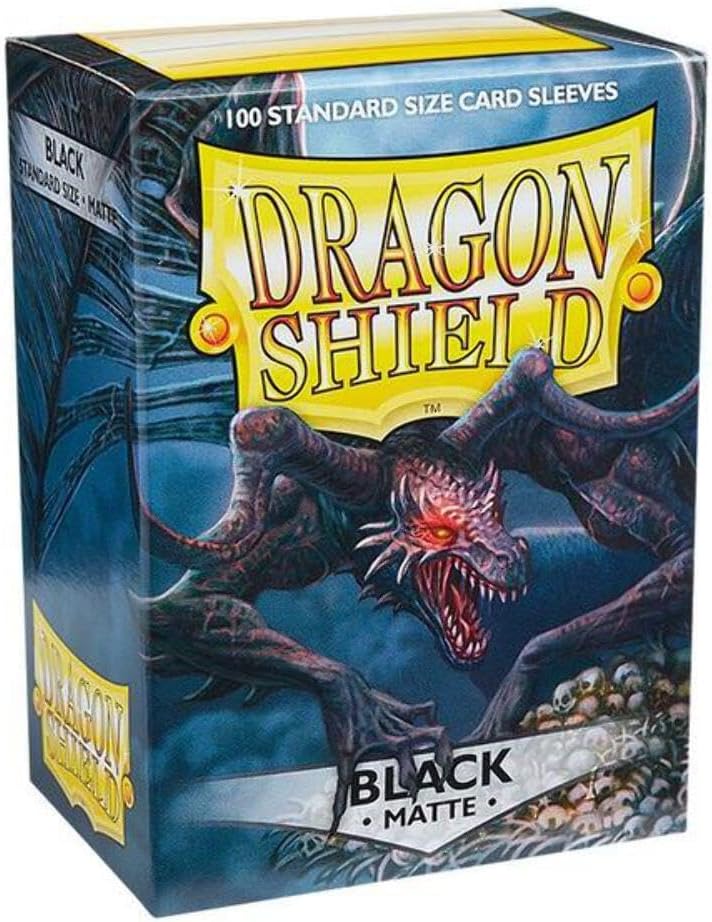 Dragon Shield - Matte Standard Size Sleeves 100pk - Black