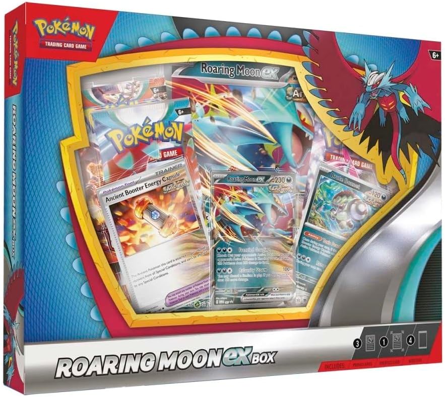 Pokémon TCG: Roaring Moon / Iron Valiant ex Box
