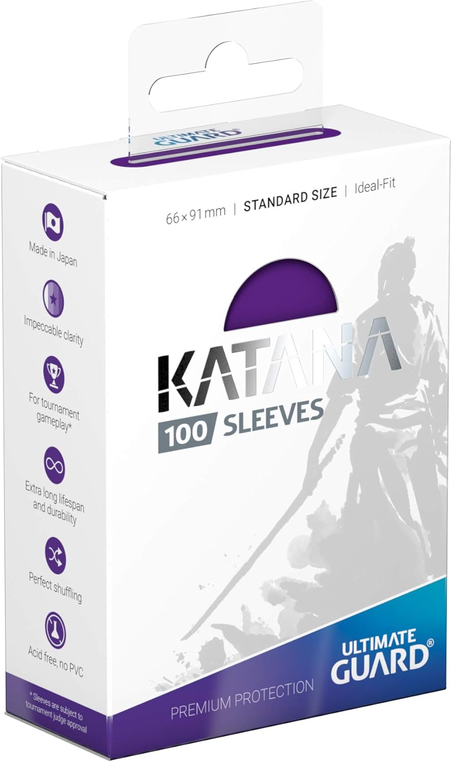 Ultimate Guard - Katana Sleeves - Standard Size - Purple 100 Pack