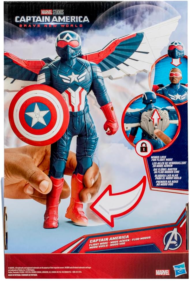 Hasbro Marvel's Captain America Flight Mode Action Figure
