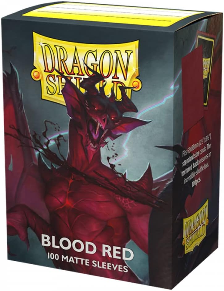 Dragon Shield - Matte Standard Size Sleeves 100pk - Blood Red