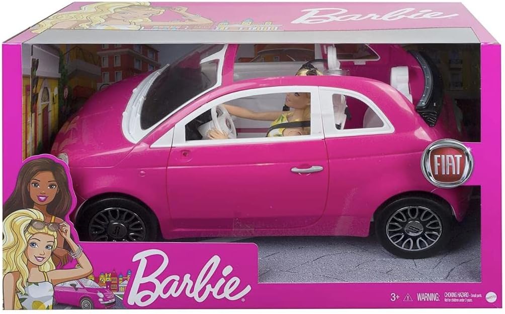 Barbie Doll and Fiat 500 Playset