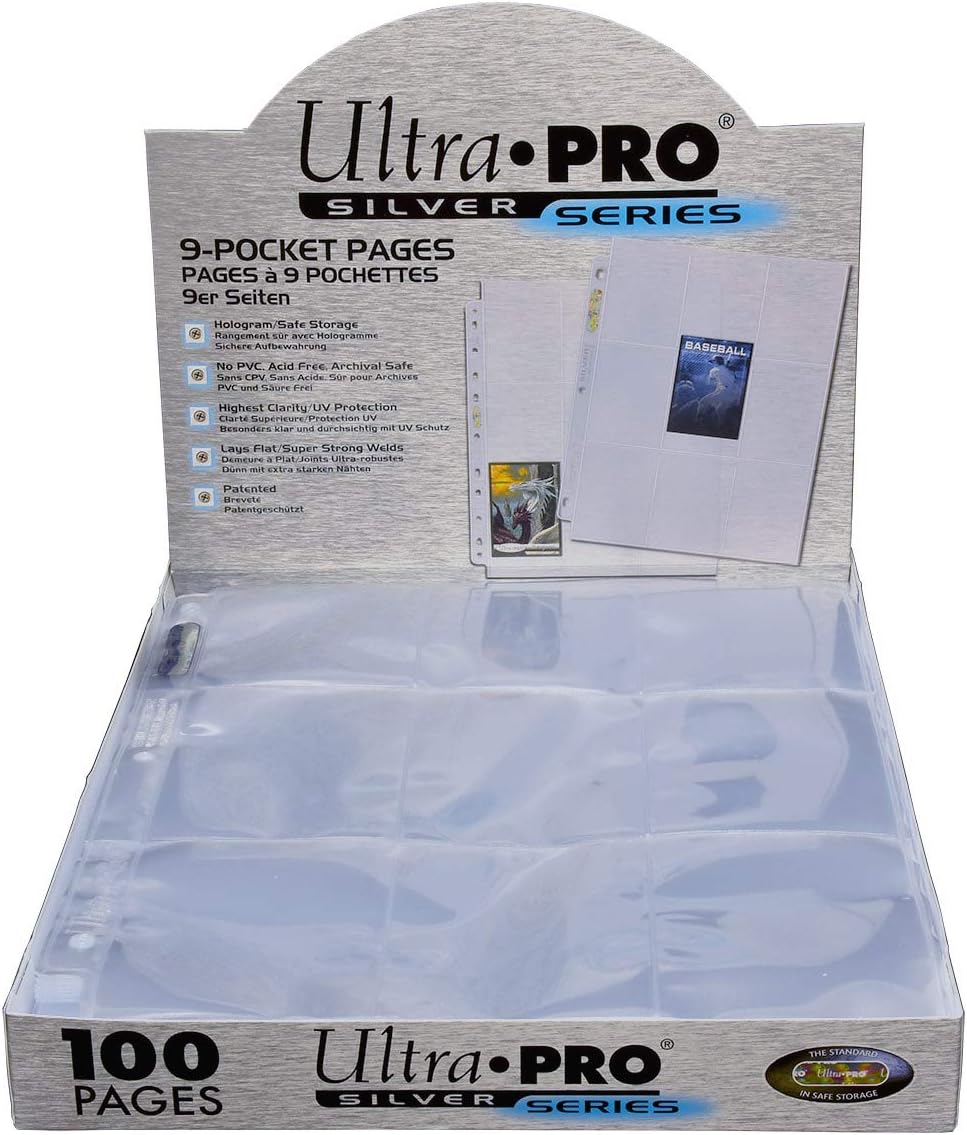 Ultra Pro Silver 9-Pocket Page (11-Holes Box 100)